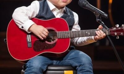 A 1st grader takes the stage and leaves the audience in awe with an unexpectedly mature rendition of a Johnny Cash classic