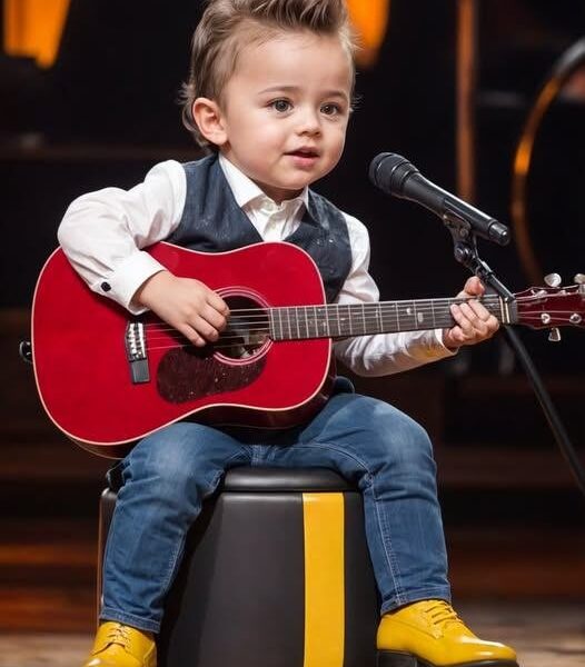 A 1st grader takes the stage and leaves the audience in awe with an unexpectedly mature rendition of a Johnny Cash classic