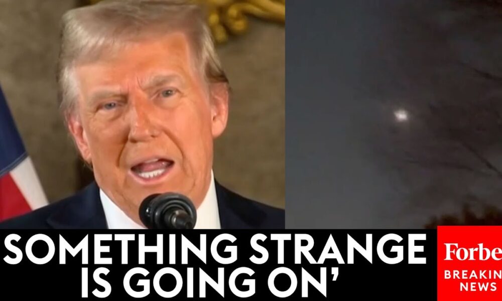 [Video] BREAKING NEWS: Trump Reacts To Mysterious Drones Flying Over New Jersey, New York